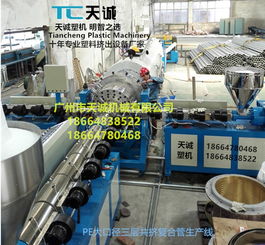 天誠塑機 專業(yè)PE鋼塑復合管襯塑管生產設備與擠出機廠家直銷，提供全面技術咨詢